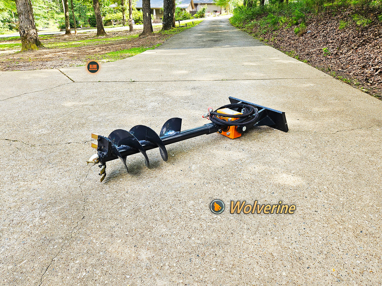 Wolverine MAD-12-12D Mini Skid Steer Hydraulic Auger with 12" Bit