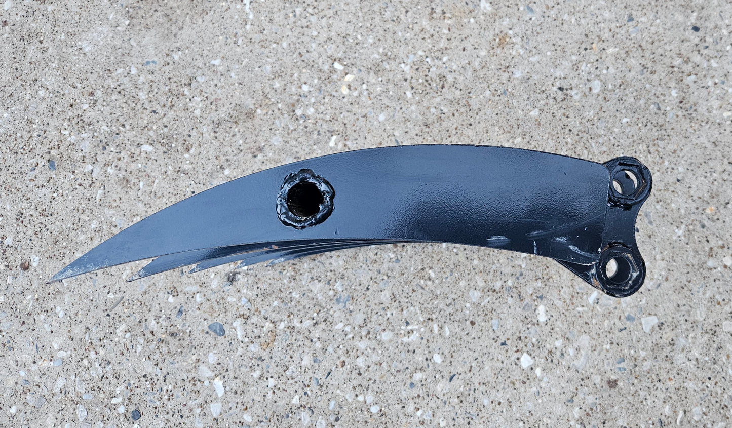 MIVA 1-2 Mini Excavator Rake Attachment