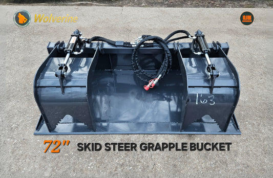 Wolverine Skid Steer 72" Grapple Bucket