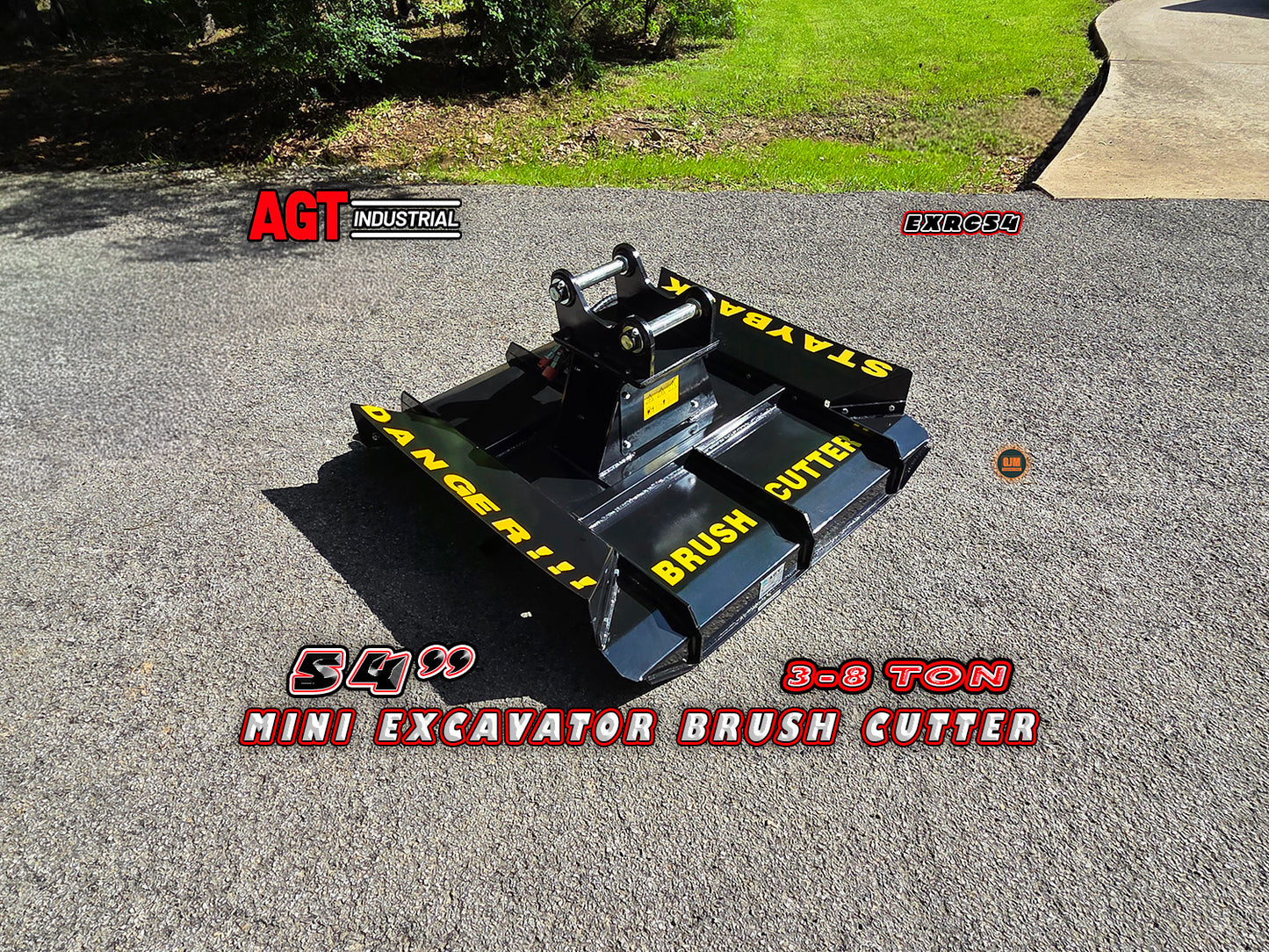 AGT EXRC54 54" 3-8 Ton Mini Excavator Brush Cutter