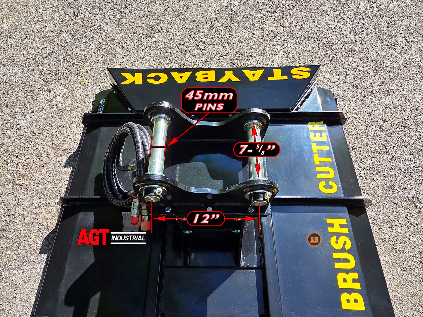 AGT EXRC54 54" 3-8 Ton Mini Excavator Brush Cutter