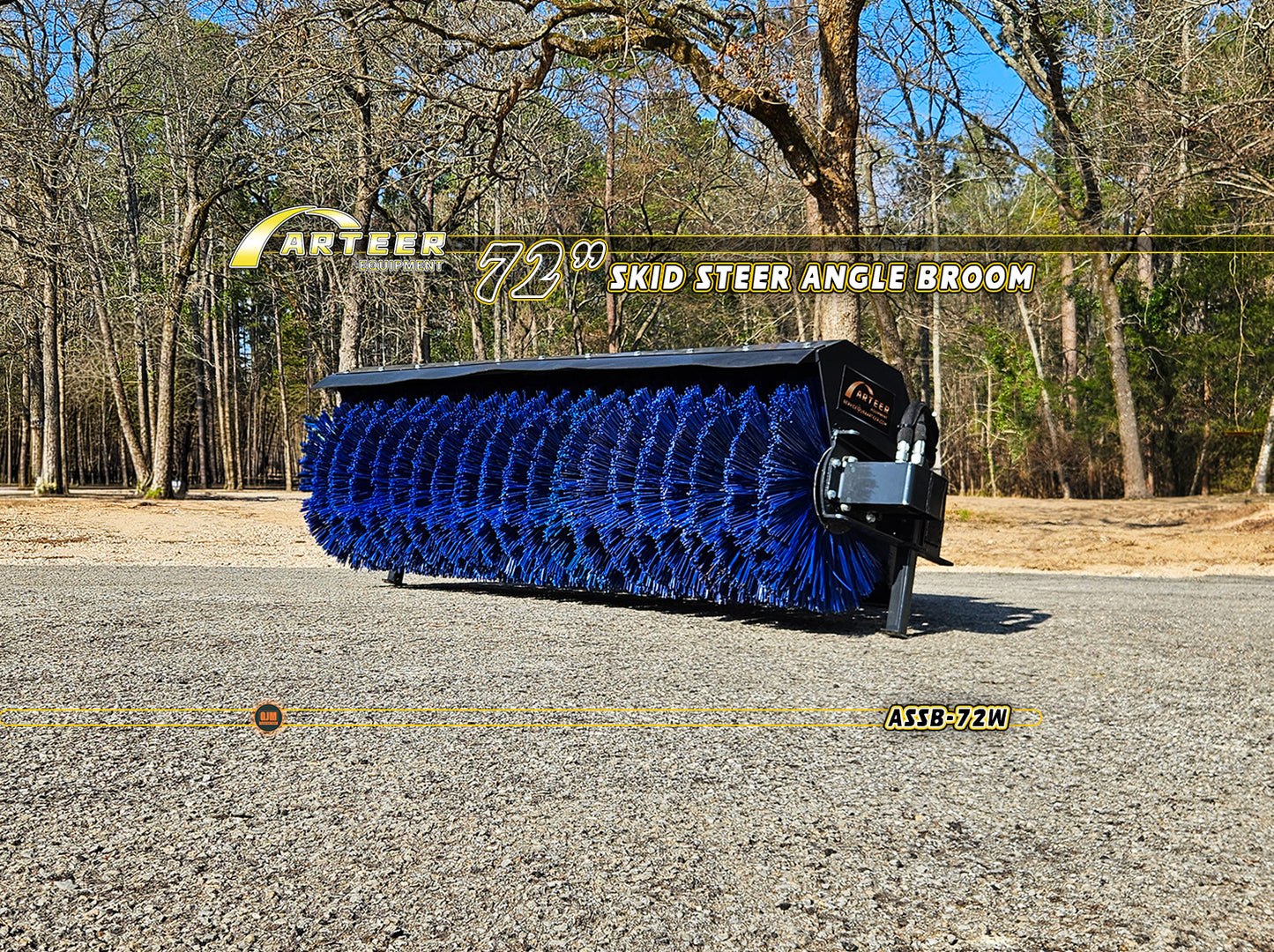 Arteer  ASSB-72W 72" Skid Steer Angle Broom