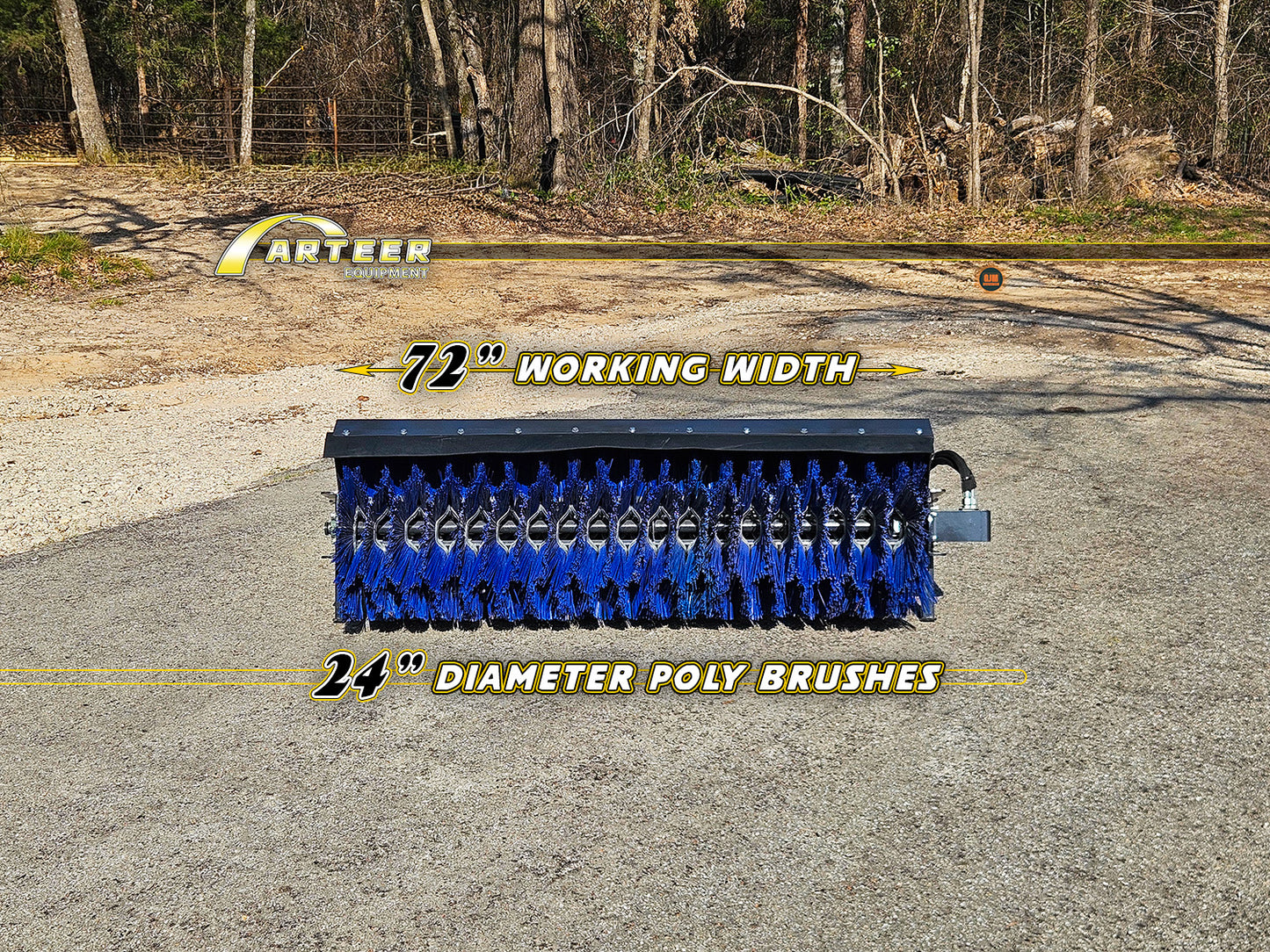 Arteer  ASSB-72W 72" Skid Steer Angle Broom