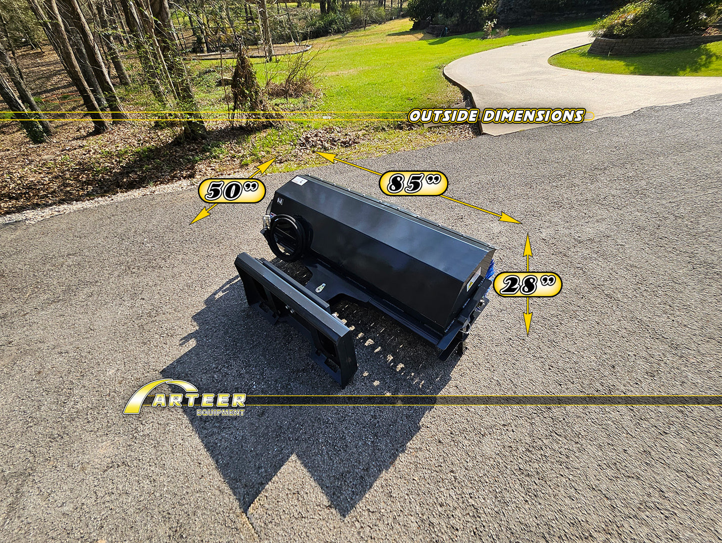 Arteer  ASSB-72W 72" Skid Steer Angle Broom