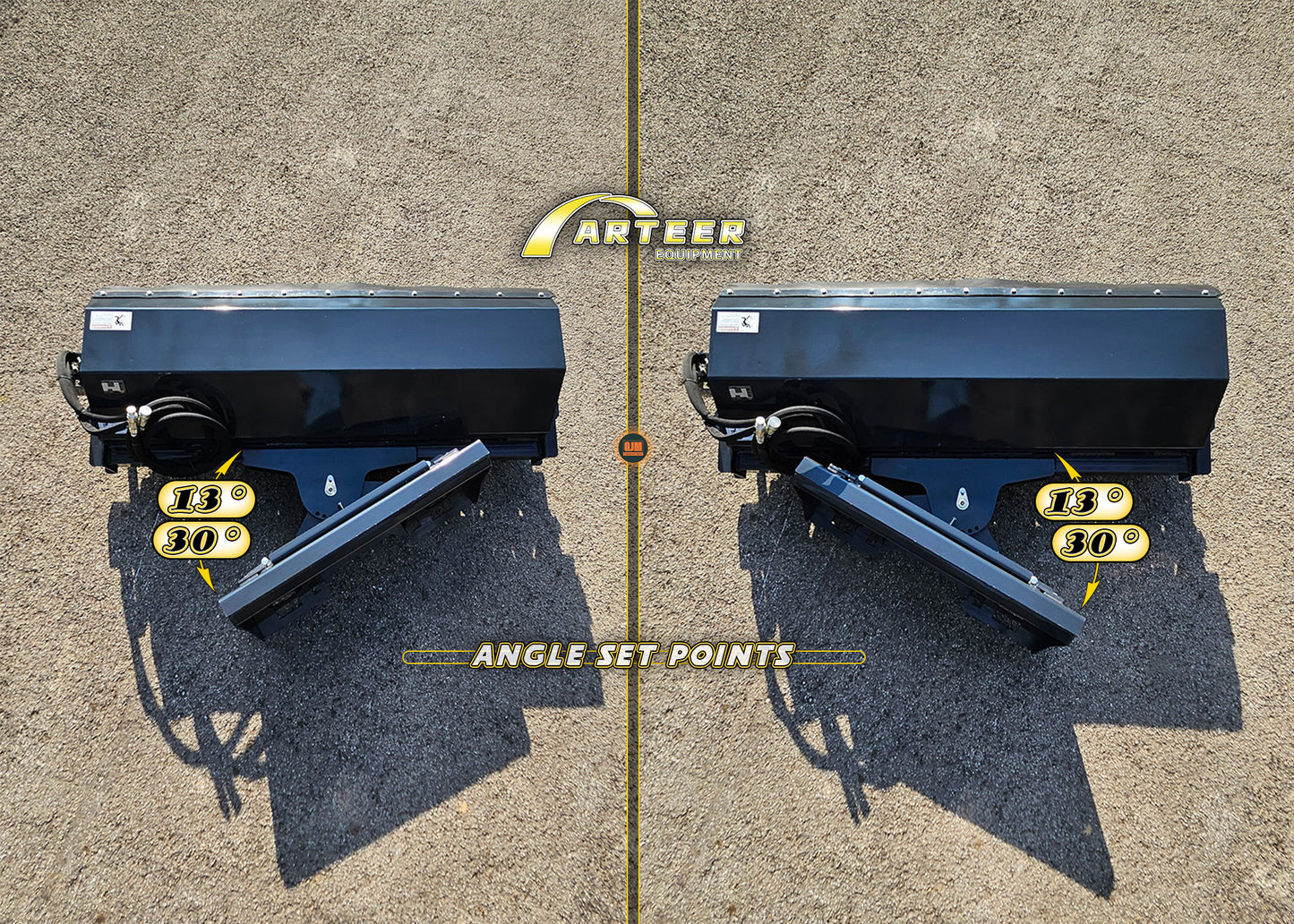 Arteer  ASSB-72W 72" Skid Steer Angle Broom