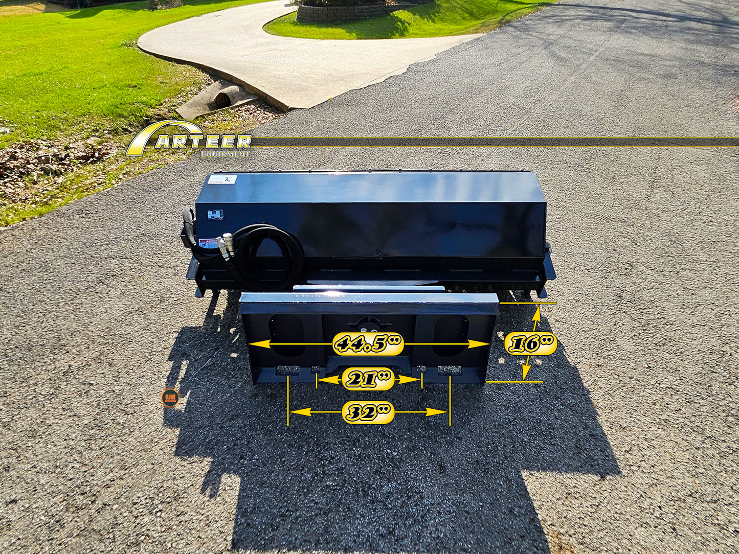 Arteer  ASSB-72W 72" Skid Steer Angle Broom