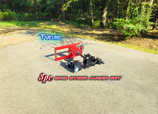 Future 3pc Skid Steer Auger Set