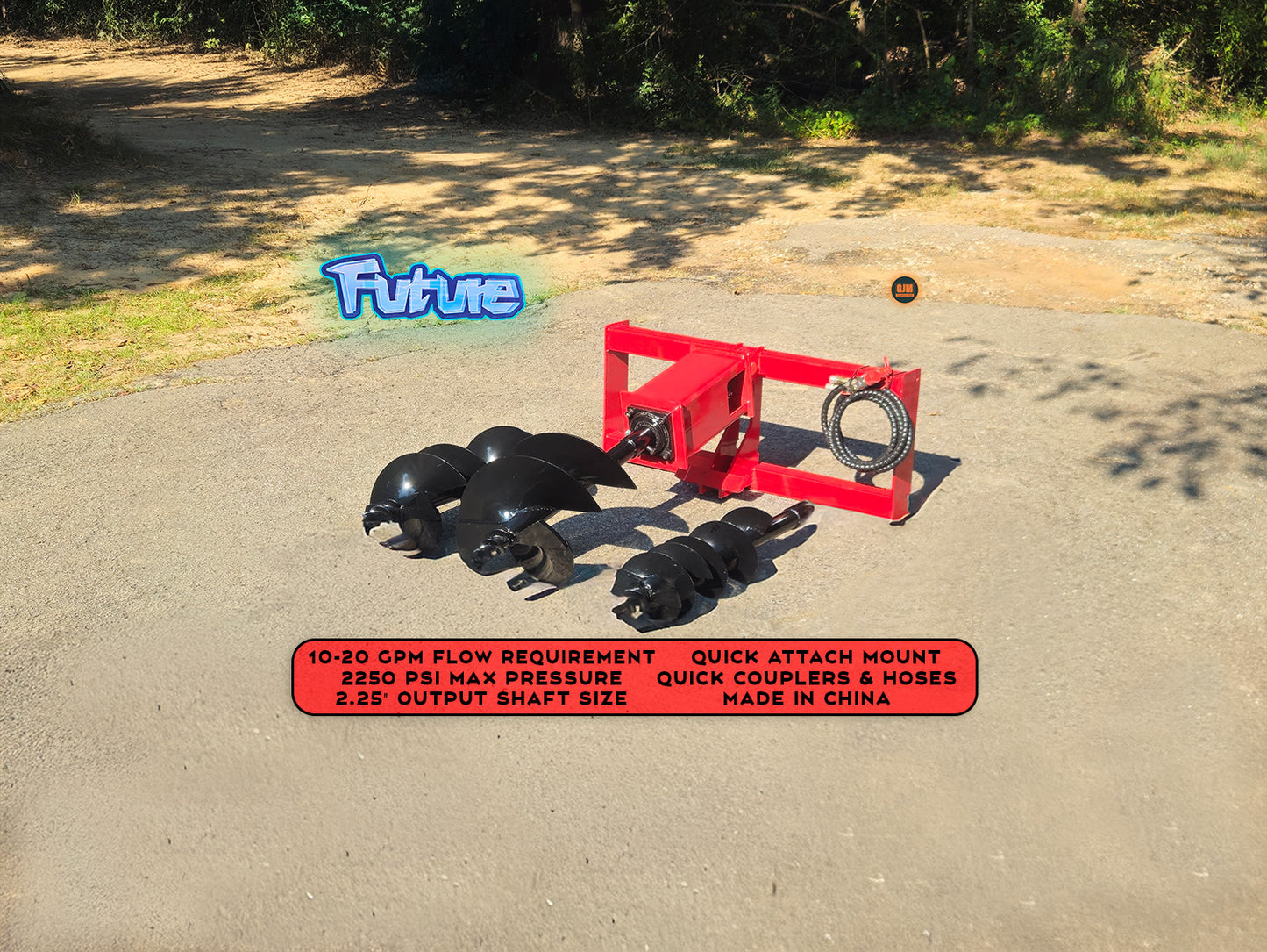Future 3pc Skid Steer Auger Set