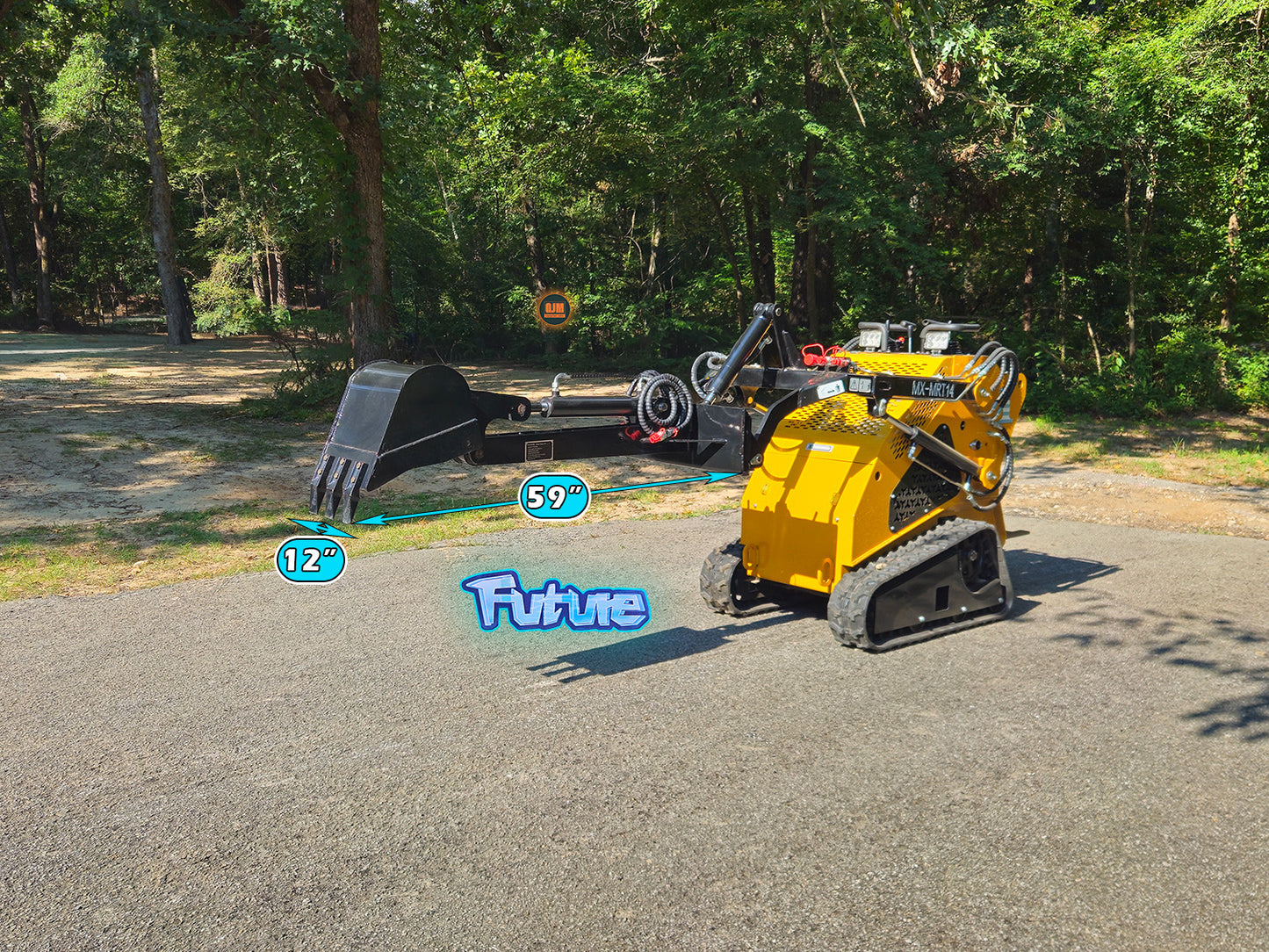 Future FT-ZWB Hydraulic Backhoe Arm for Mini Skid Steers