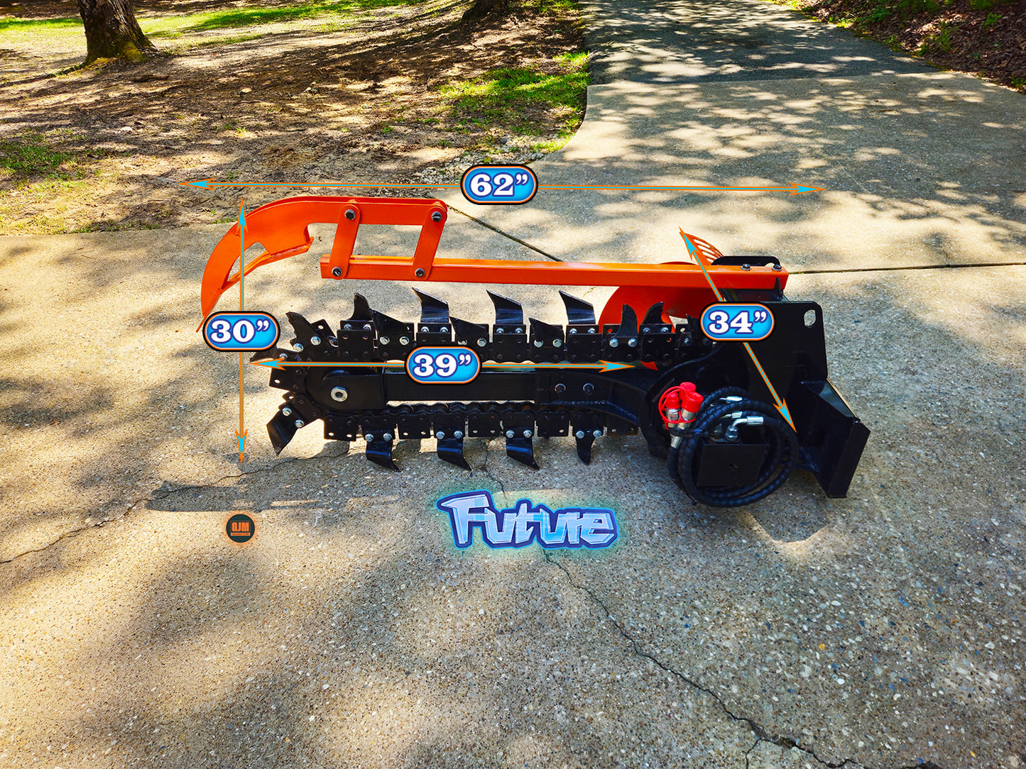 Future FT-X39F Mini Skid Steer Trencher