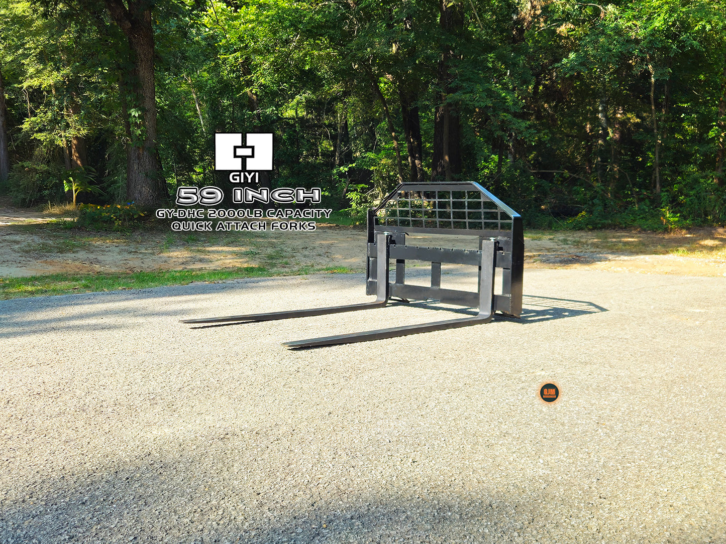 GIYI GY-DHC 59" 2000lb Capacity Skid Steer Pallet Forks