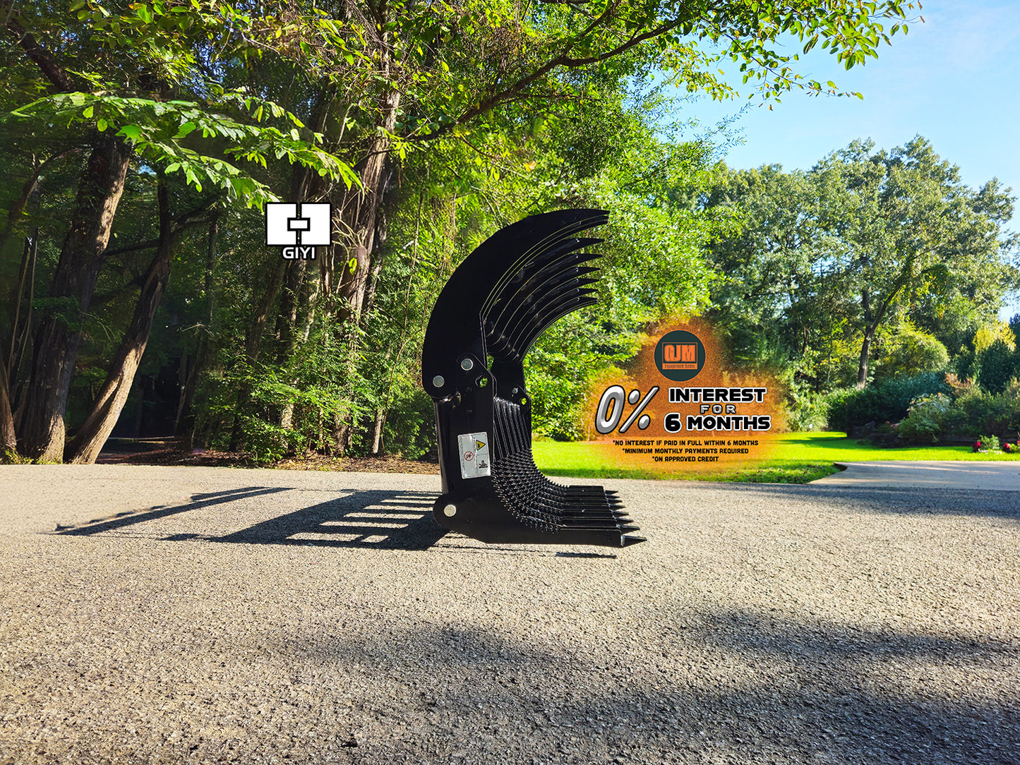 GIYI GY-CLG72C 72" Skid Steer Root Grapple