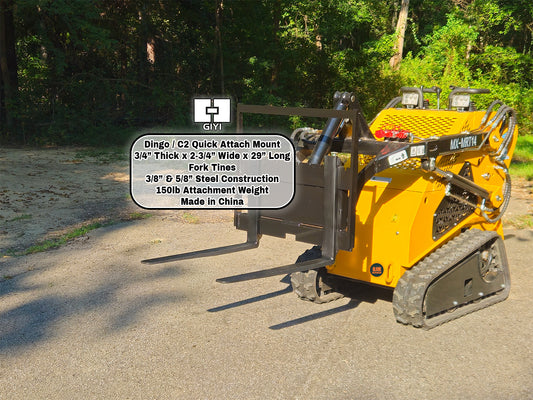 GIYI GY-XHC 29" Mini Skid Steer Pallet Forks