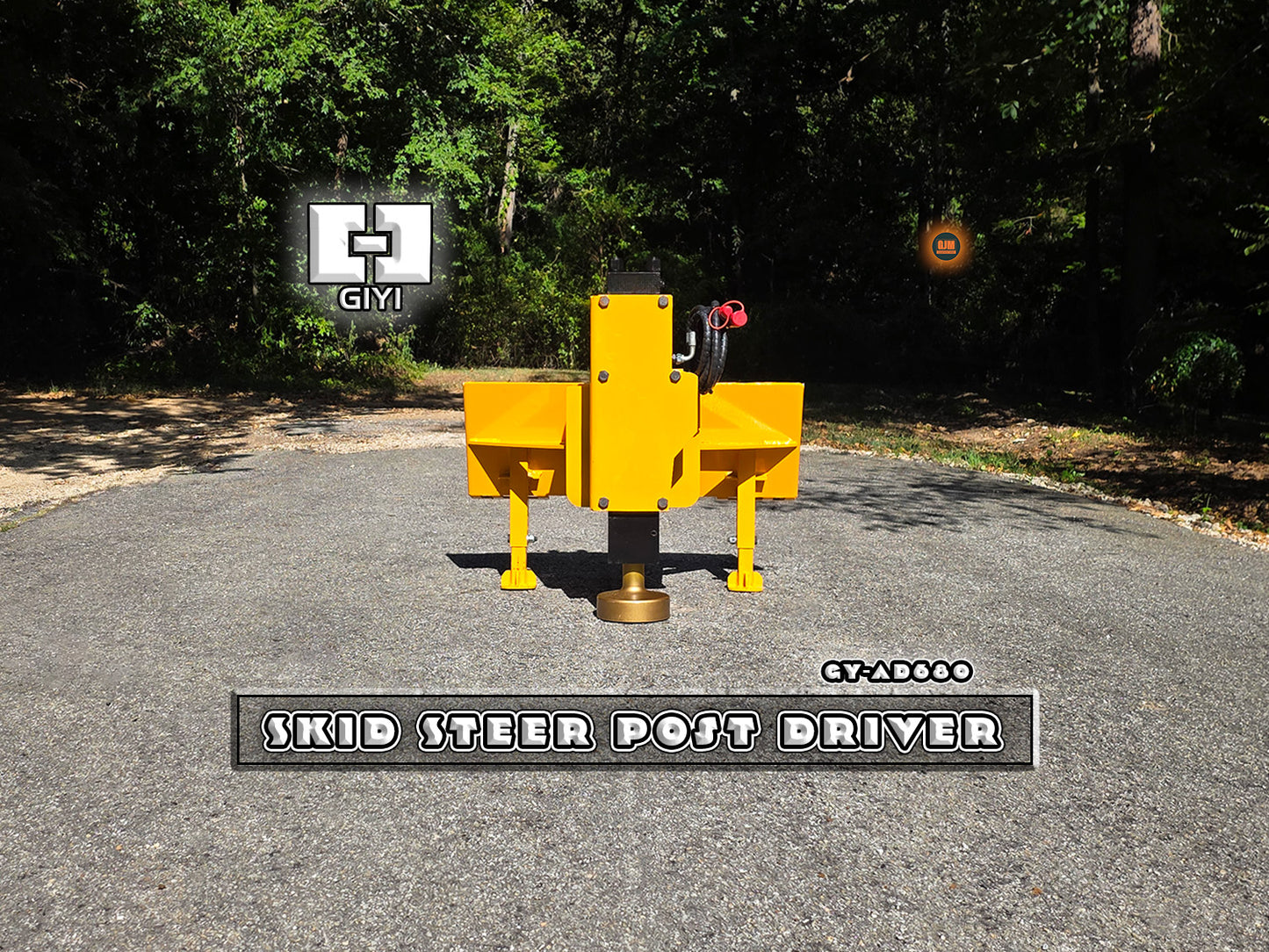 GIYI GY-AD680 Skid Steer Post Driver