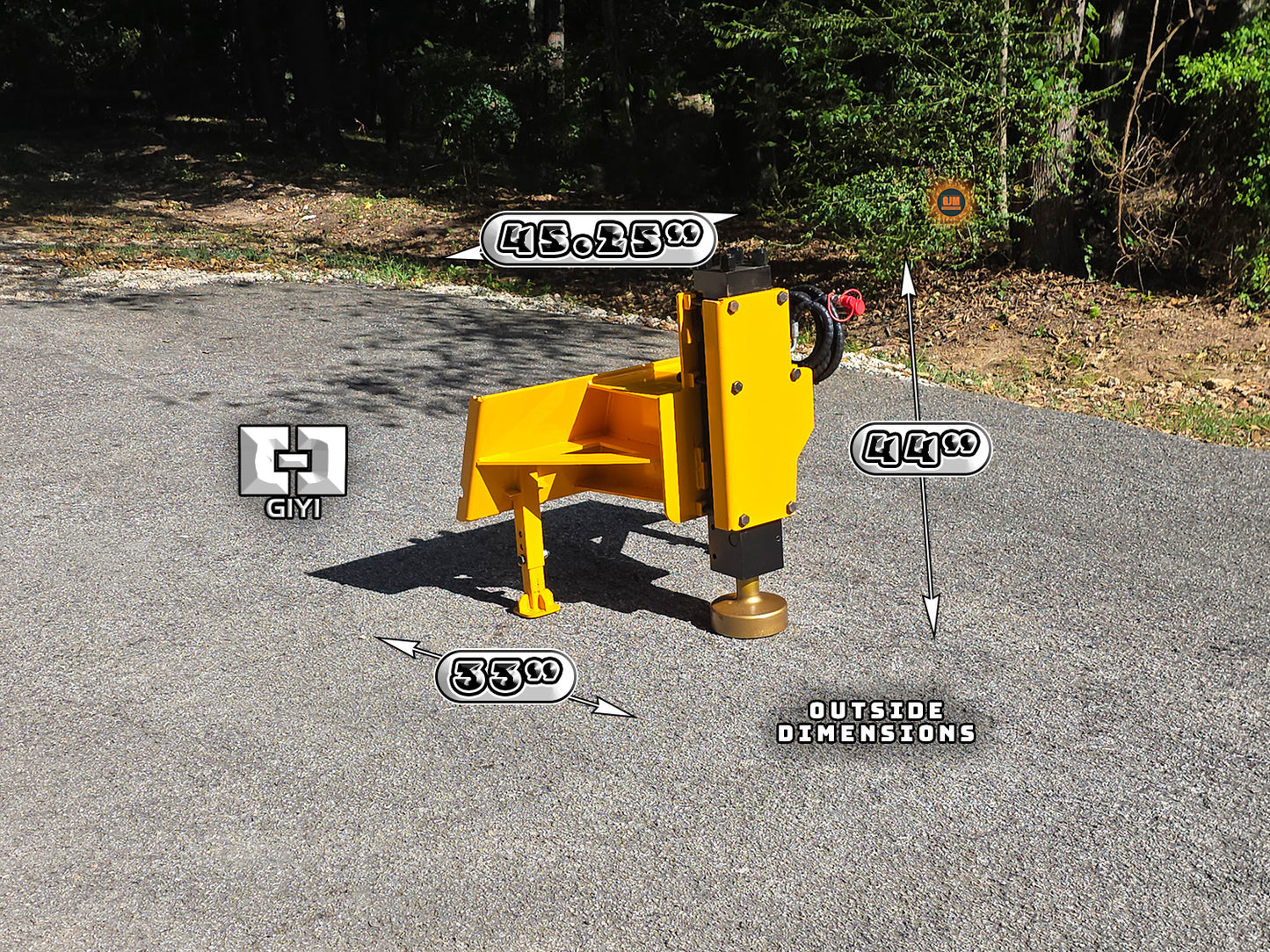 GIYI GY-AD680 Skid Steer Post Driver