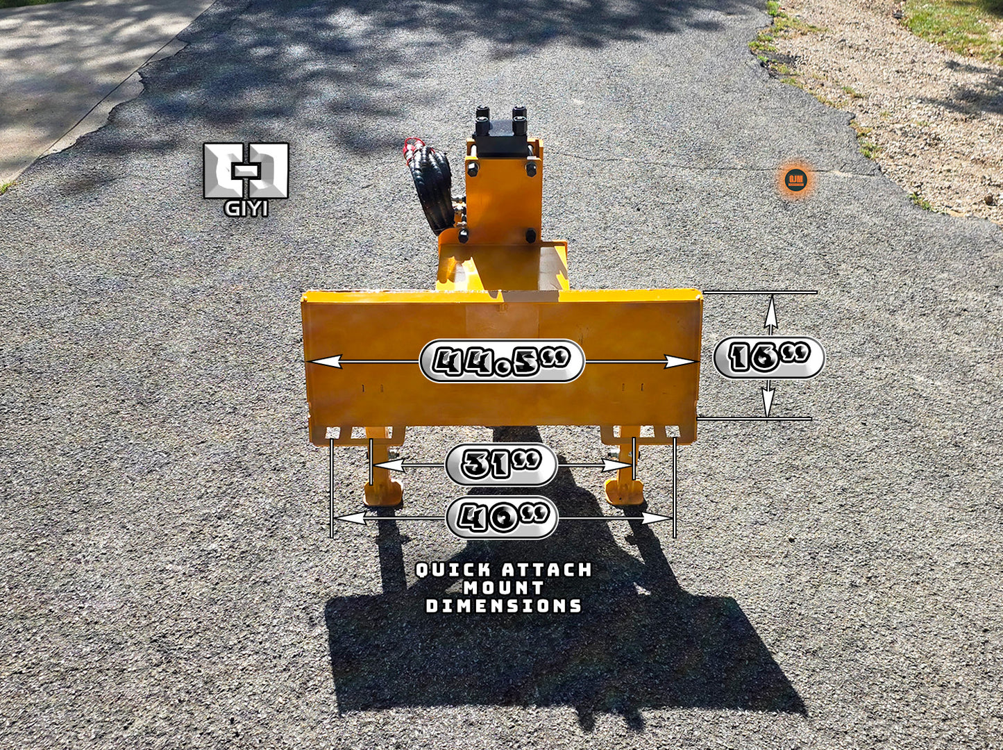 GIYI GY-AD680 Skid Steer Post Driver