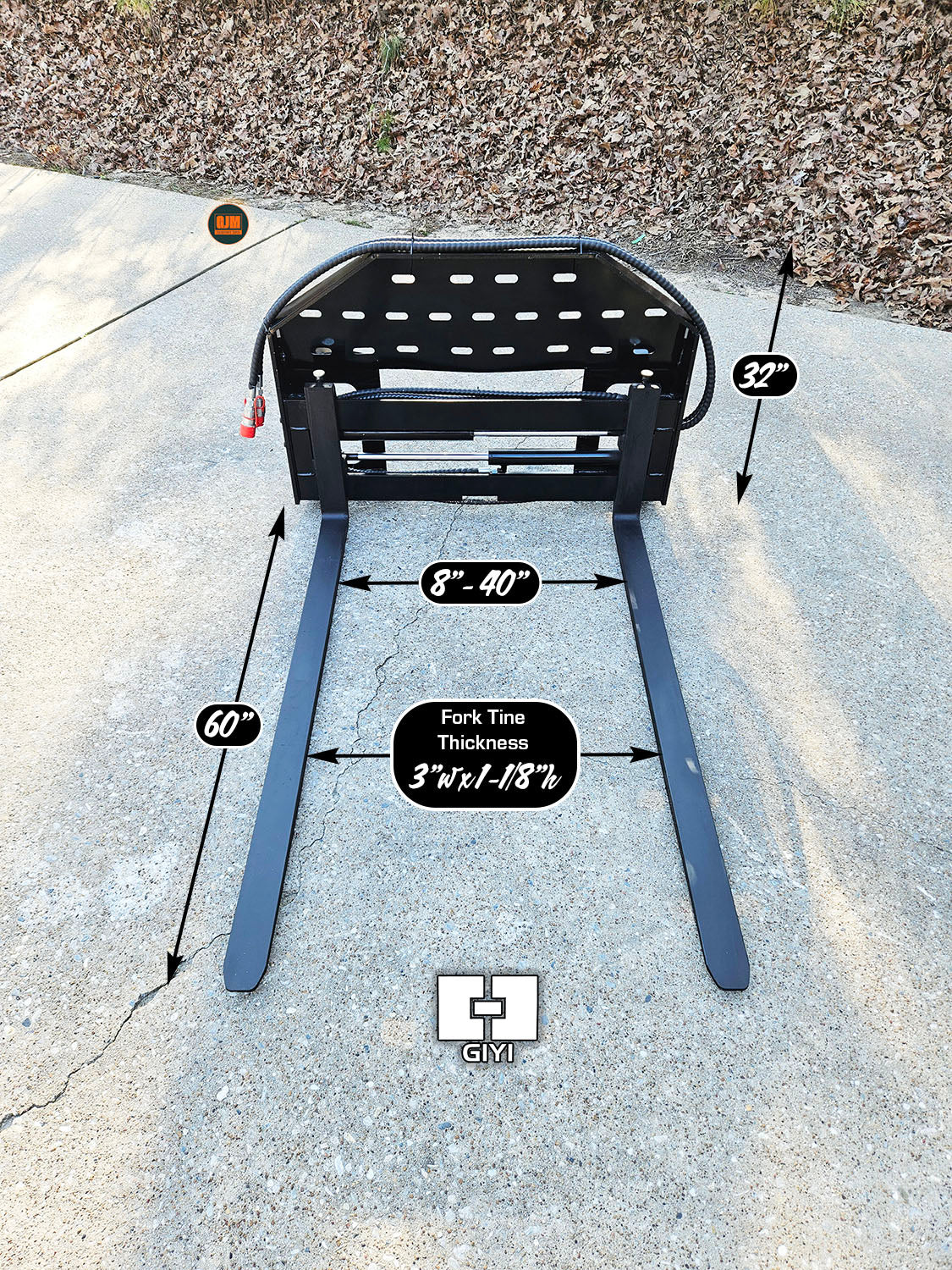 GIYI GY-D-CYHC Hydraulic Side-Shift Forks