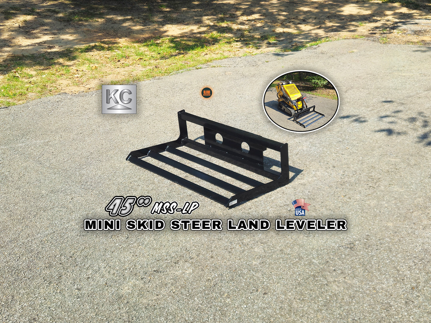 KC MSS-LP 45" Mini Skid Steer Land Leveler