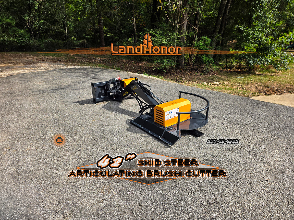 LandHonor ABC-13-125A 42" Skid Steer Articulating Brush Cutter