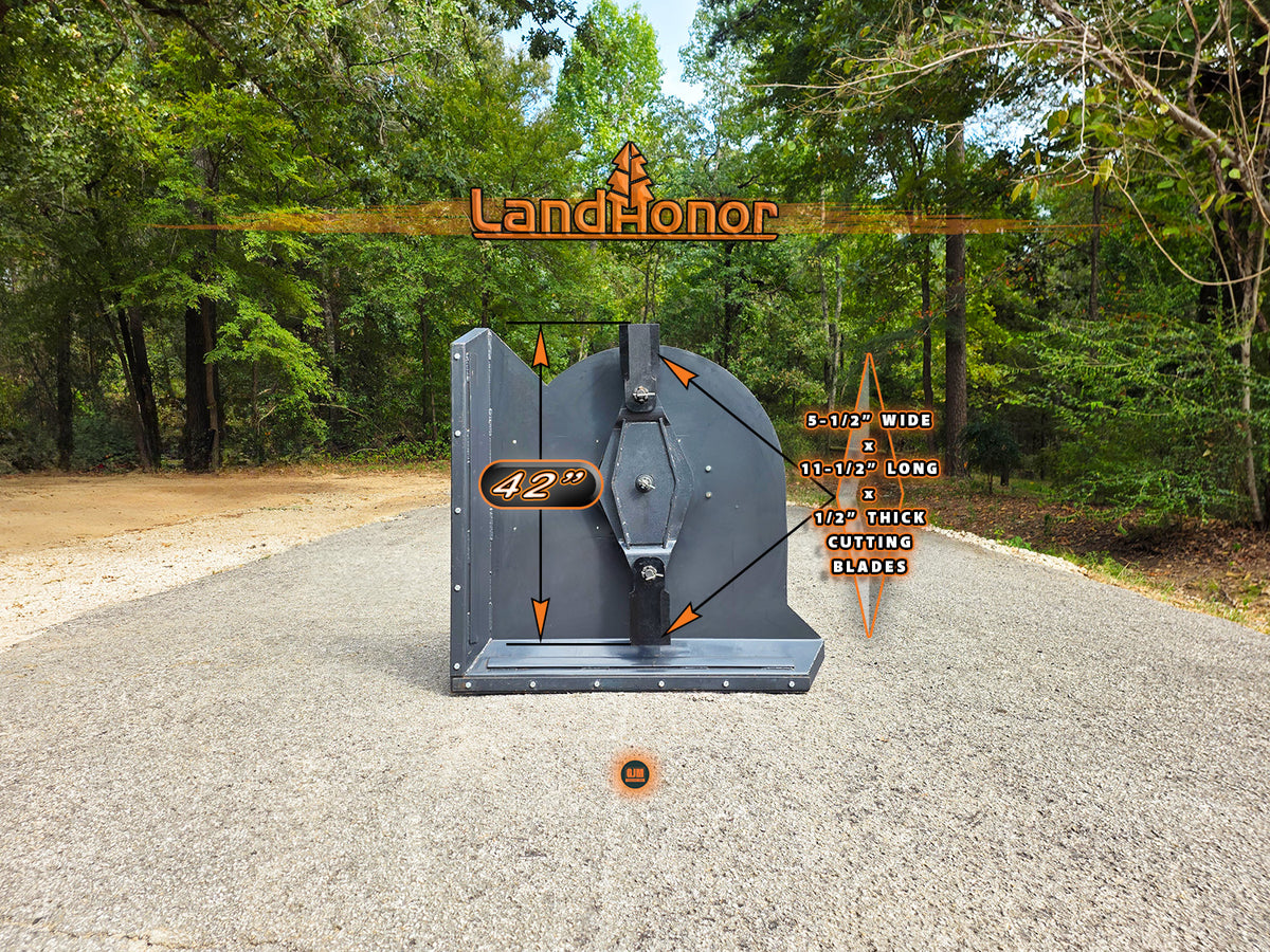LandHonor ABC-13-125A 42" Skid Steer Articulating Brush Cutter