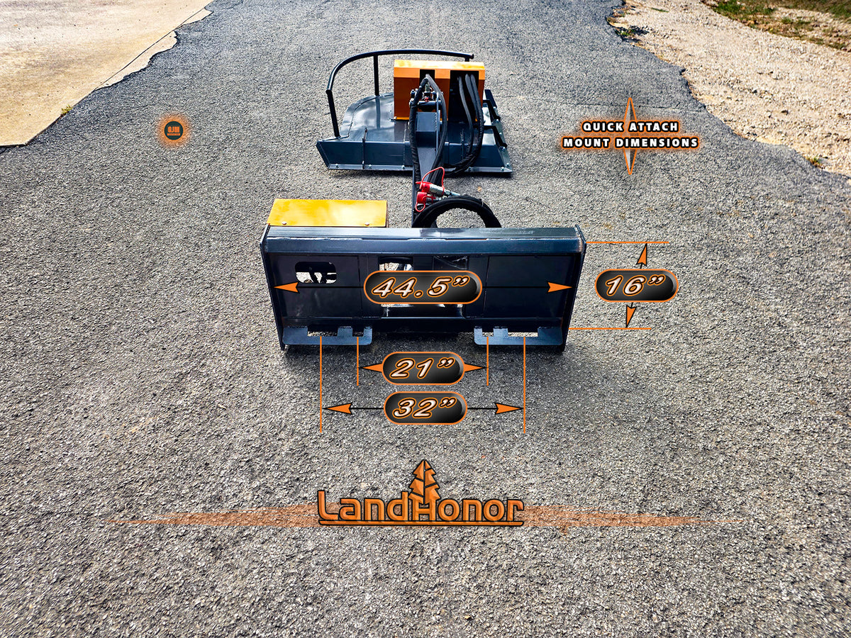 LandHonor ABC-13-125A 42" Skid Steer Articulating Brush Cutter