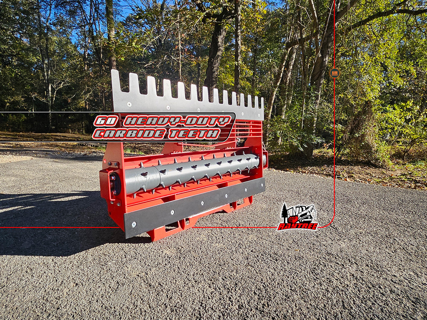 Raytree RMLL60 Skid Steer Power Rake Land Level