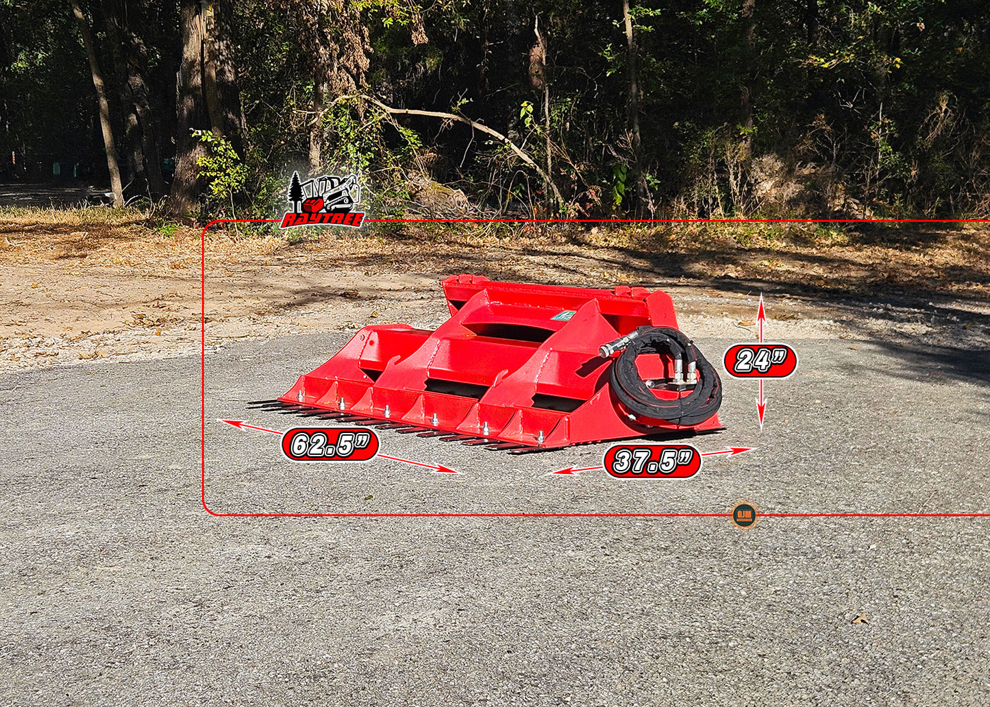 Raytree RMLL60 Skid Steer Power Rake Land Level