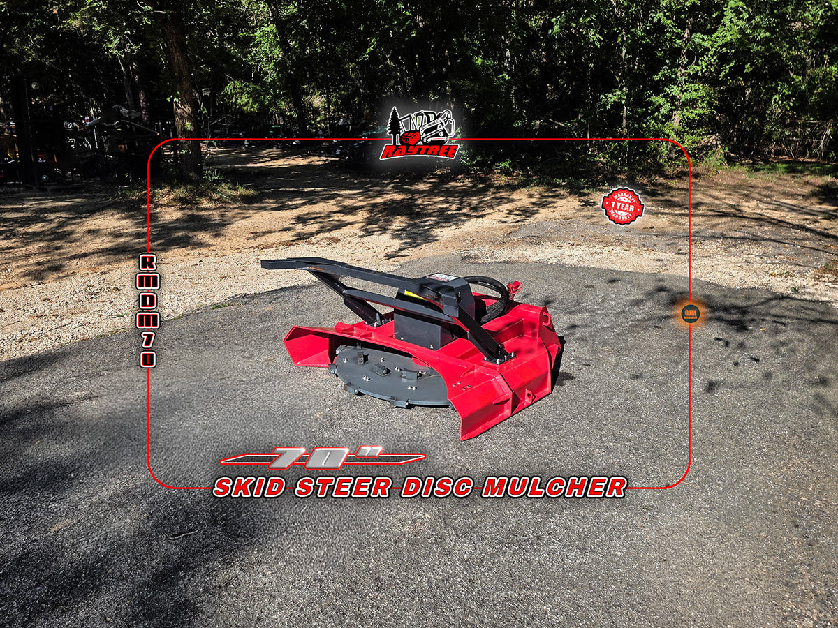 Raytree RMDM70 70" Skid Steer Disc Mulcher
