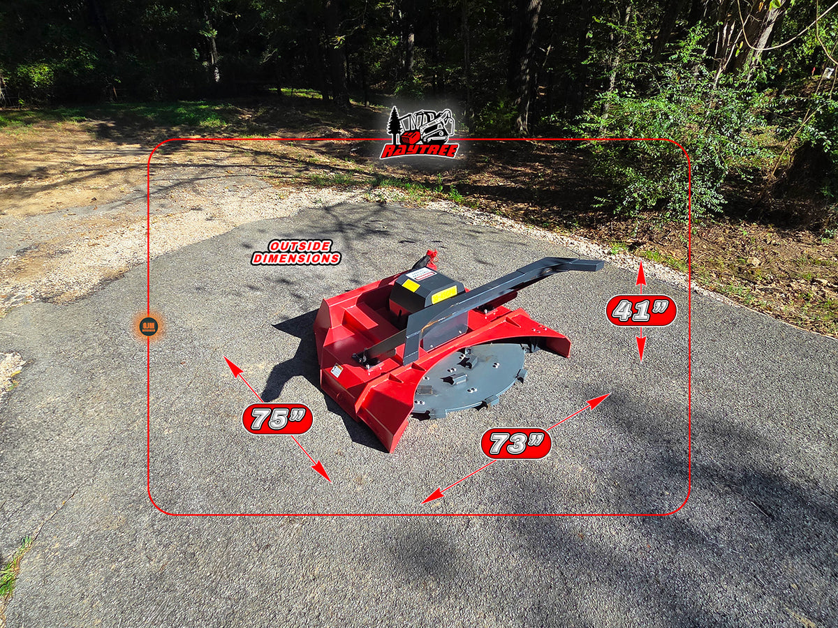 Raytree RMDM70 70" Skid Steer Disc Mulcher