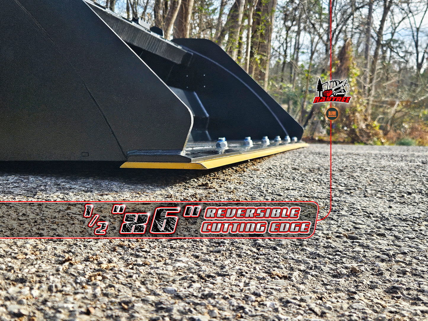 Raytree RMRB72 72" Skid Steer Power Rake Bucket