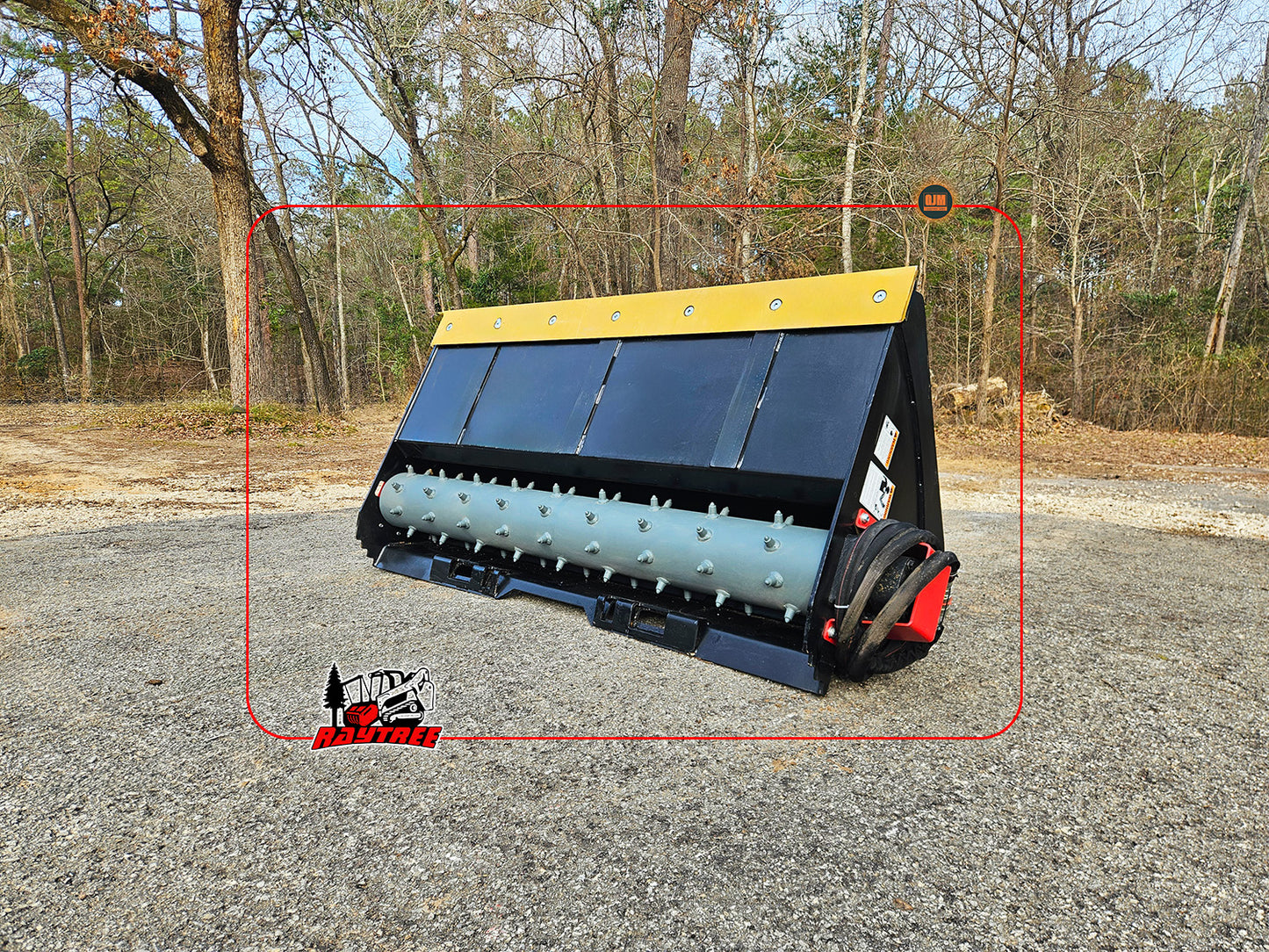Raytree RMRB72 72" Skid Steer Power Rake Bucket