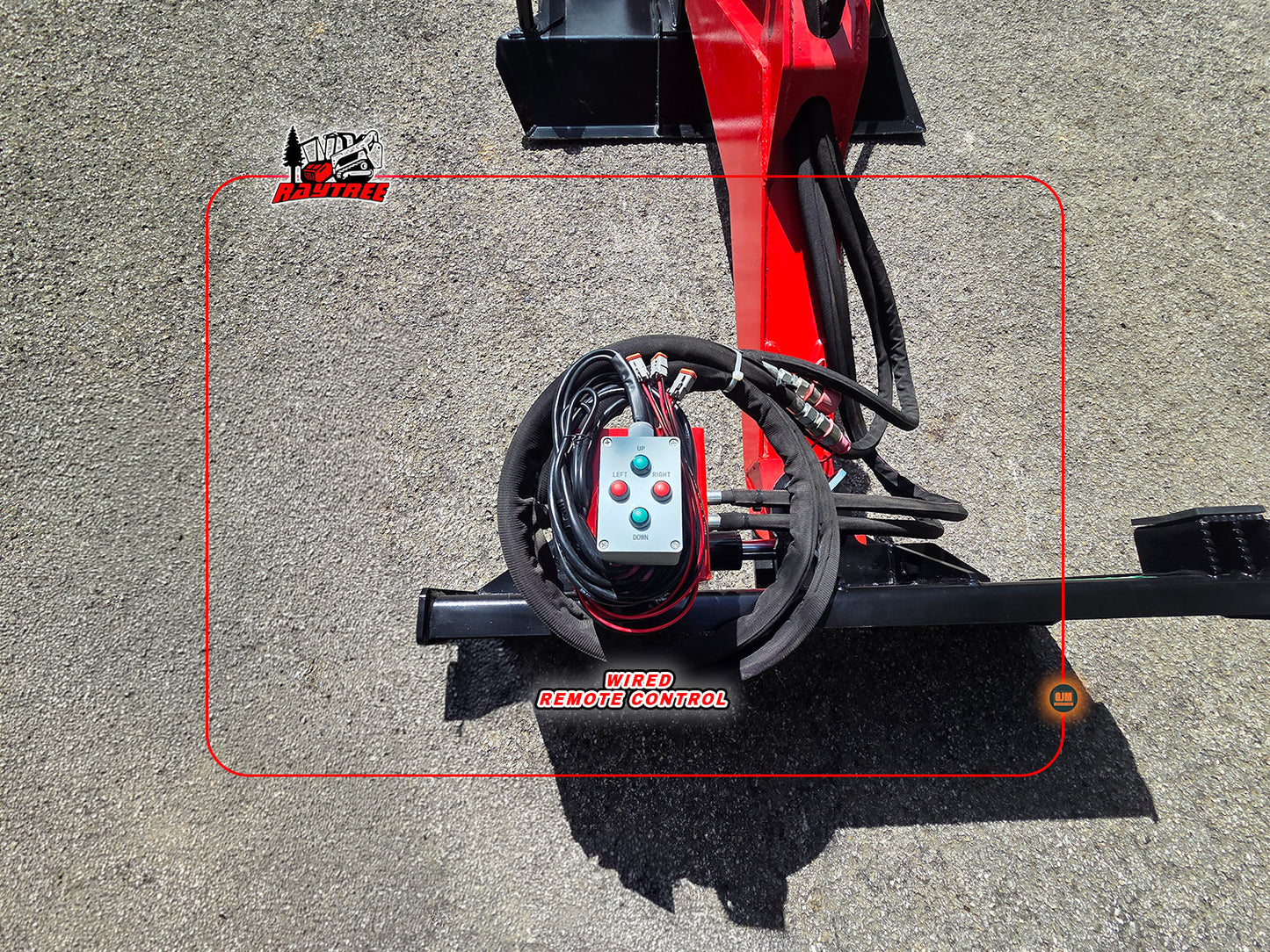 Raytree RABC44 44" Skid Steer Heavy-Duty Articulating Brush Cutter