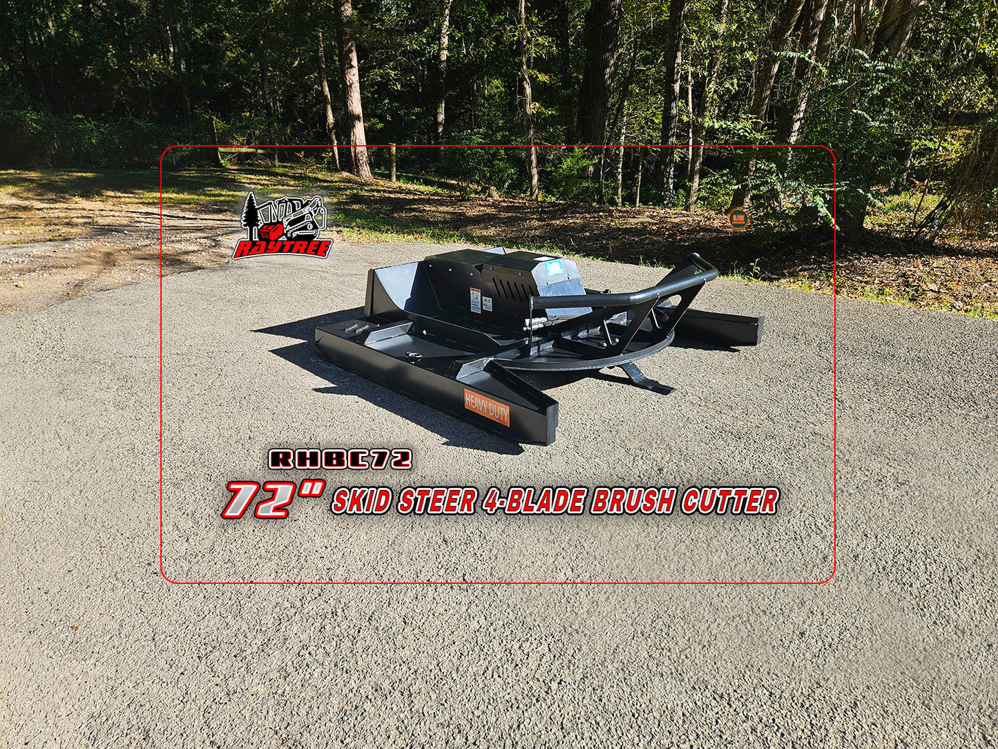 Raytree RHBC72 Skid Steer 72" 4-Blade Brush Cutter