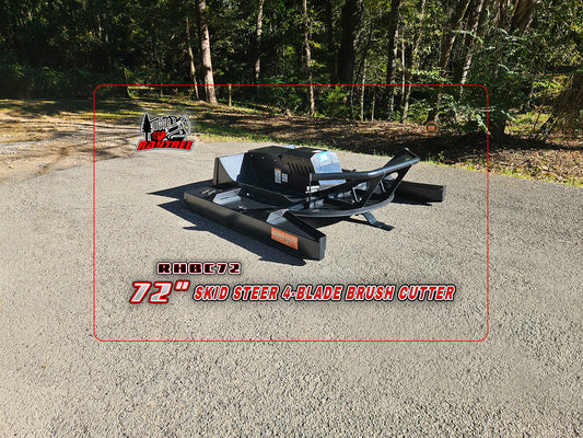 Raytree RHBC72 Skid Steer 72" 4-Blade Brush Cutter