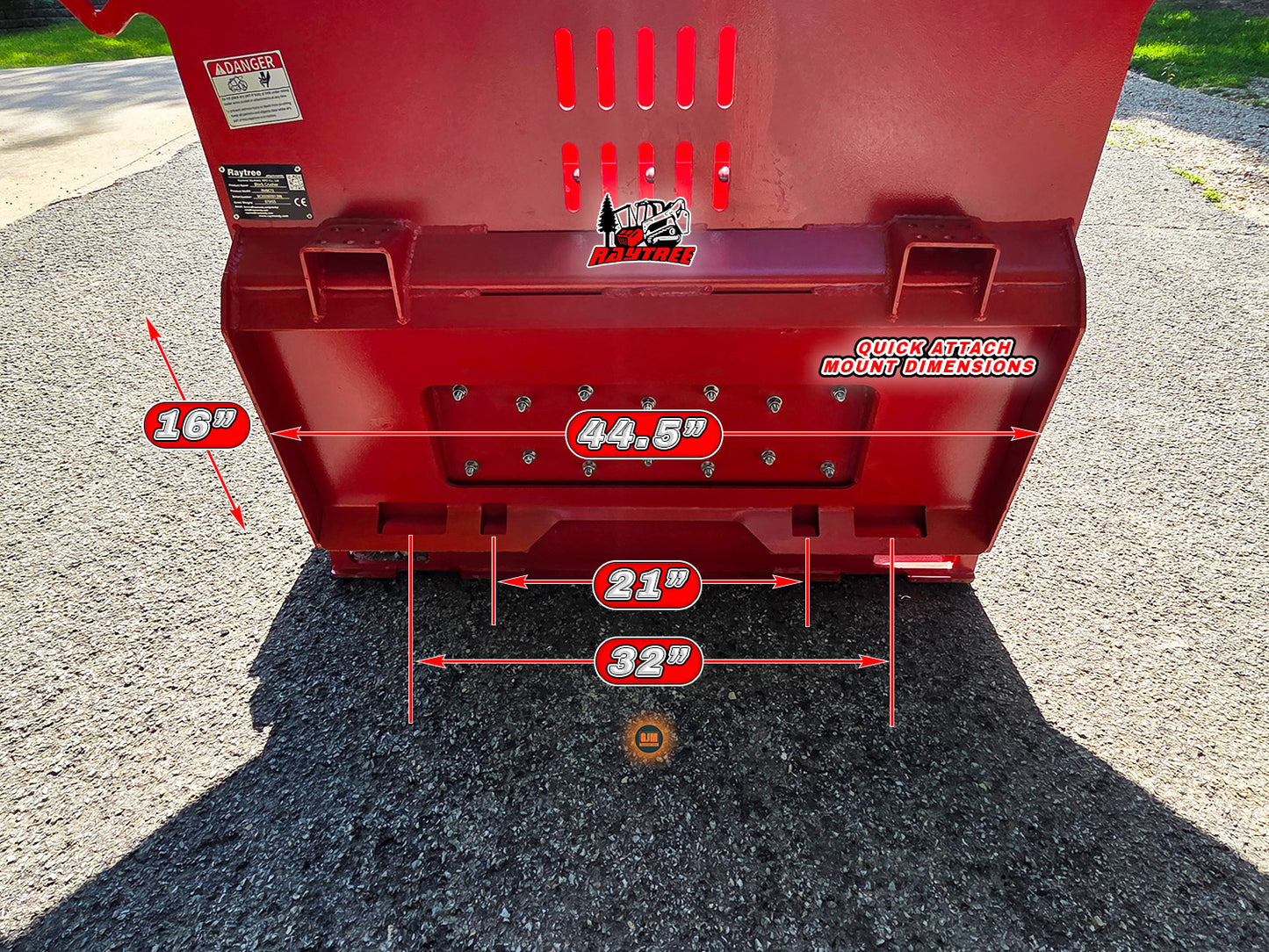 Raytree RMBC72 72" Skid Steer Block Crusher