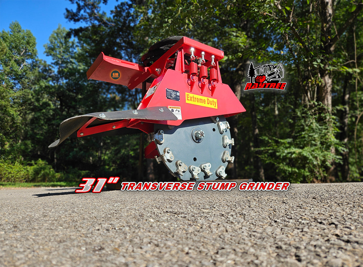 Raytree RTSG30 31" Extreme Duty Transverse Stump Grinder for Skid Steers