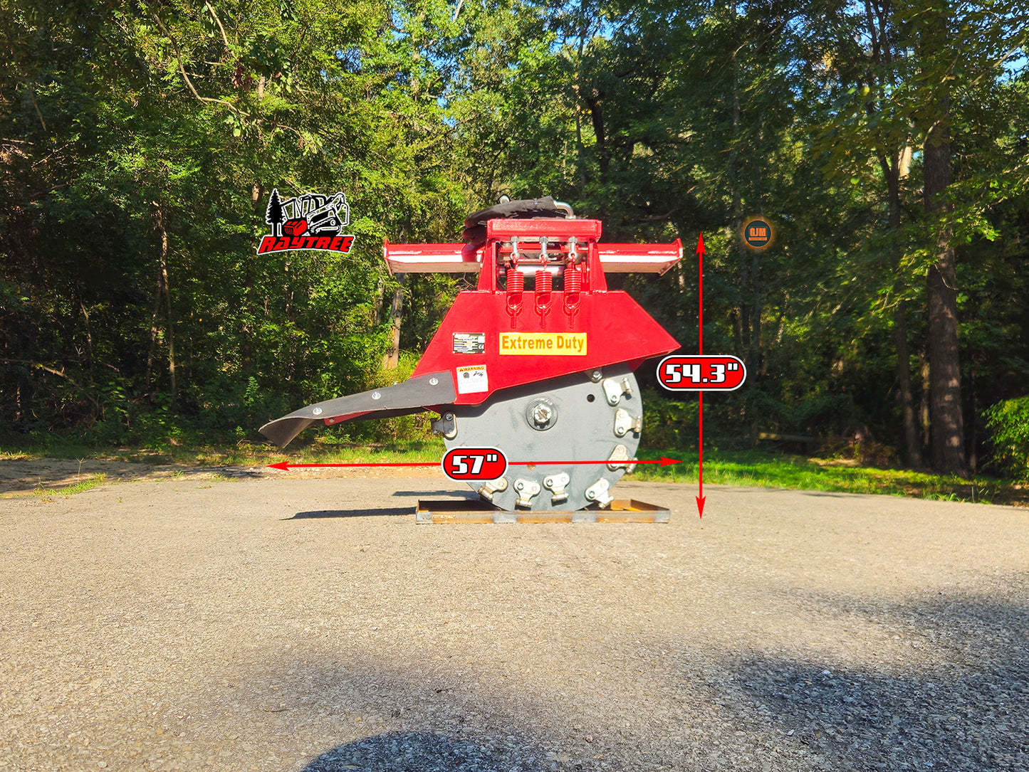 Raytree RTSG30 31" Extreme Duty Transverse Stump Grinder for Skid Steers