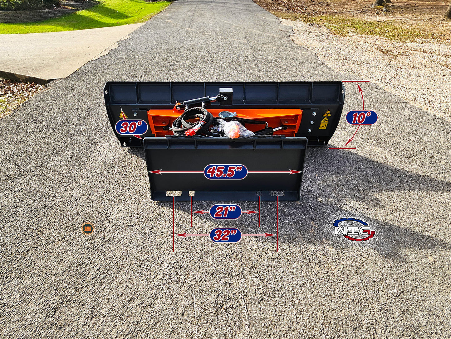 WIG XN-TT01-84 Skid Steer 84" 6-Way Dozer Blade