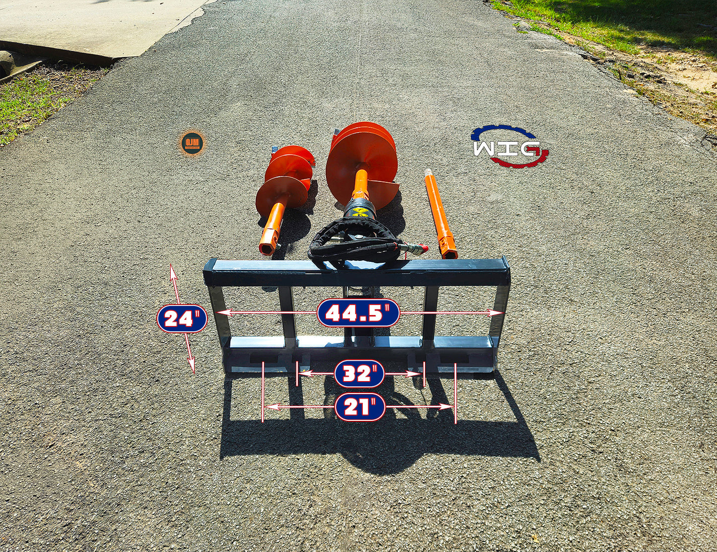 WIG XN-LXZ01-18 Skid Steer Auger Set