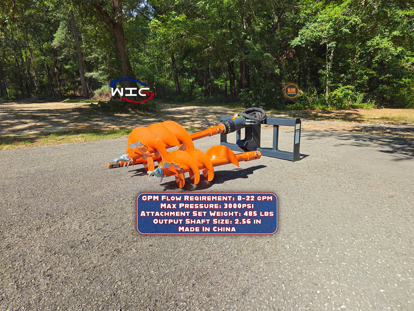 WIG XN-LXZ01-18 Skid Steer Auger Set