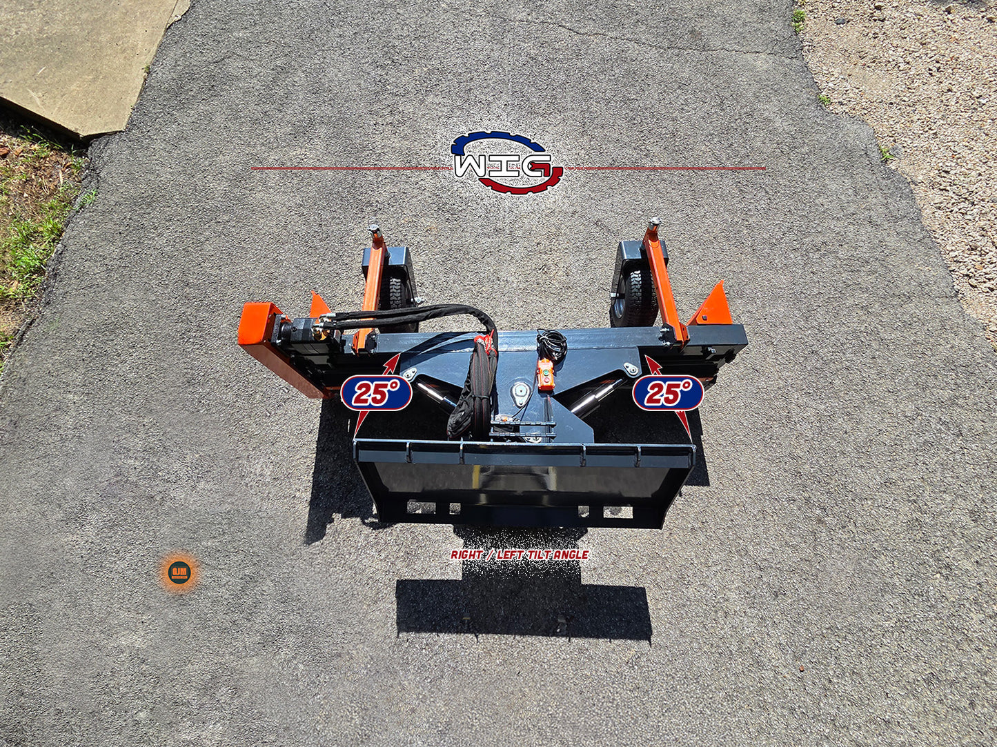 WIG XN-DLP-72W 72" Skid Steer Power Rake