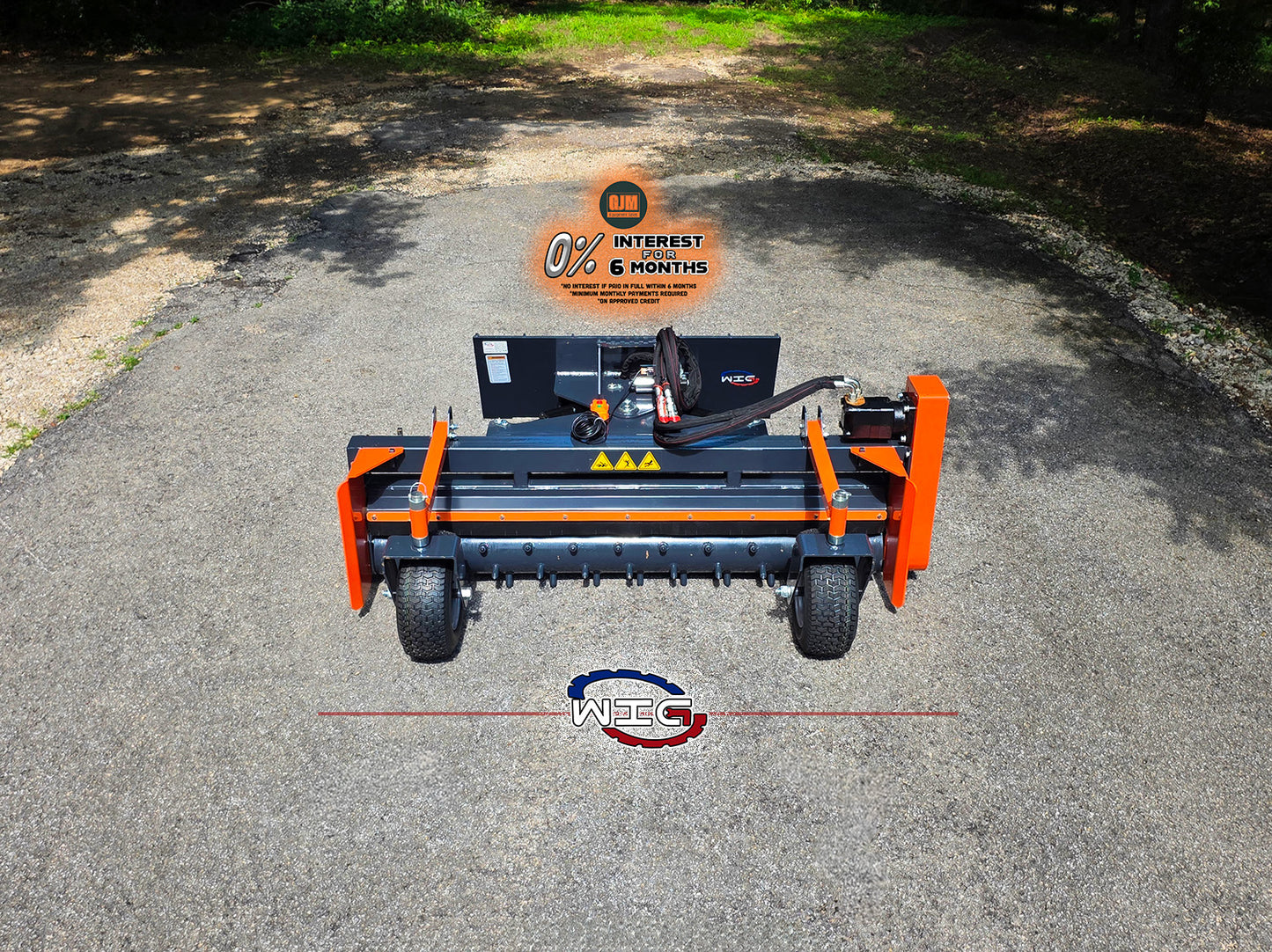 WIG XN-DLP-72W 72" Skid Steer Power Rake