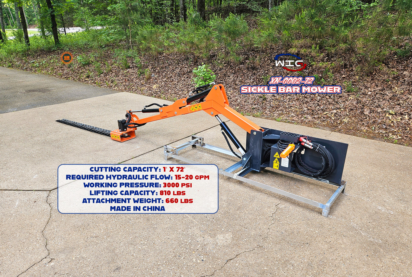 WIG XN-GG02-72 72" Sickle Bar Mower