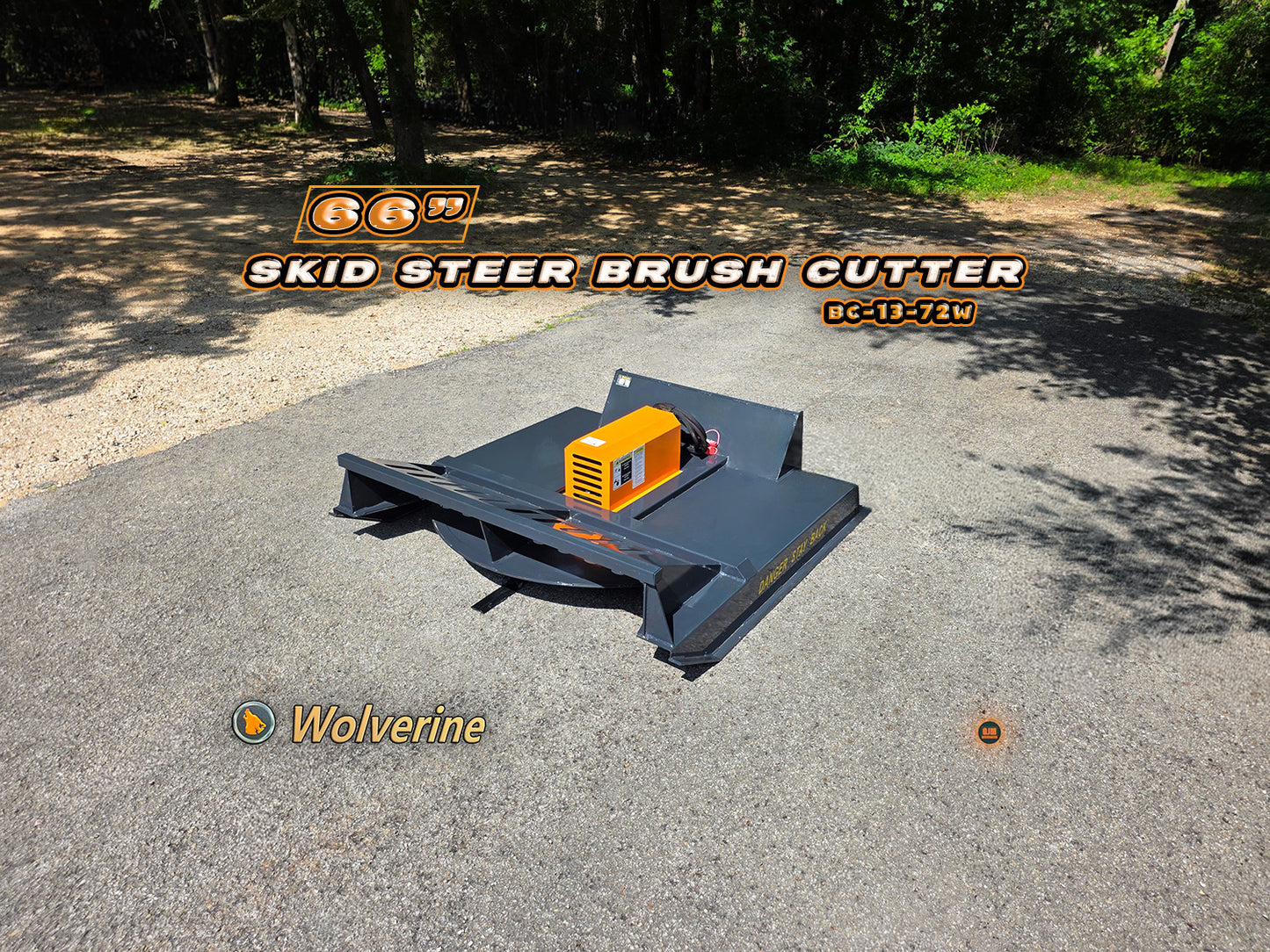 Wolverine BC-13-72W 66" Skid Steer Brush Cuttter