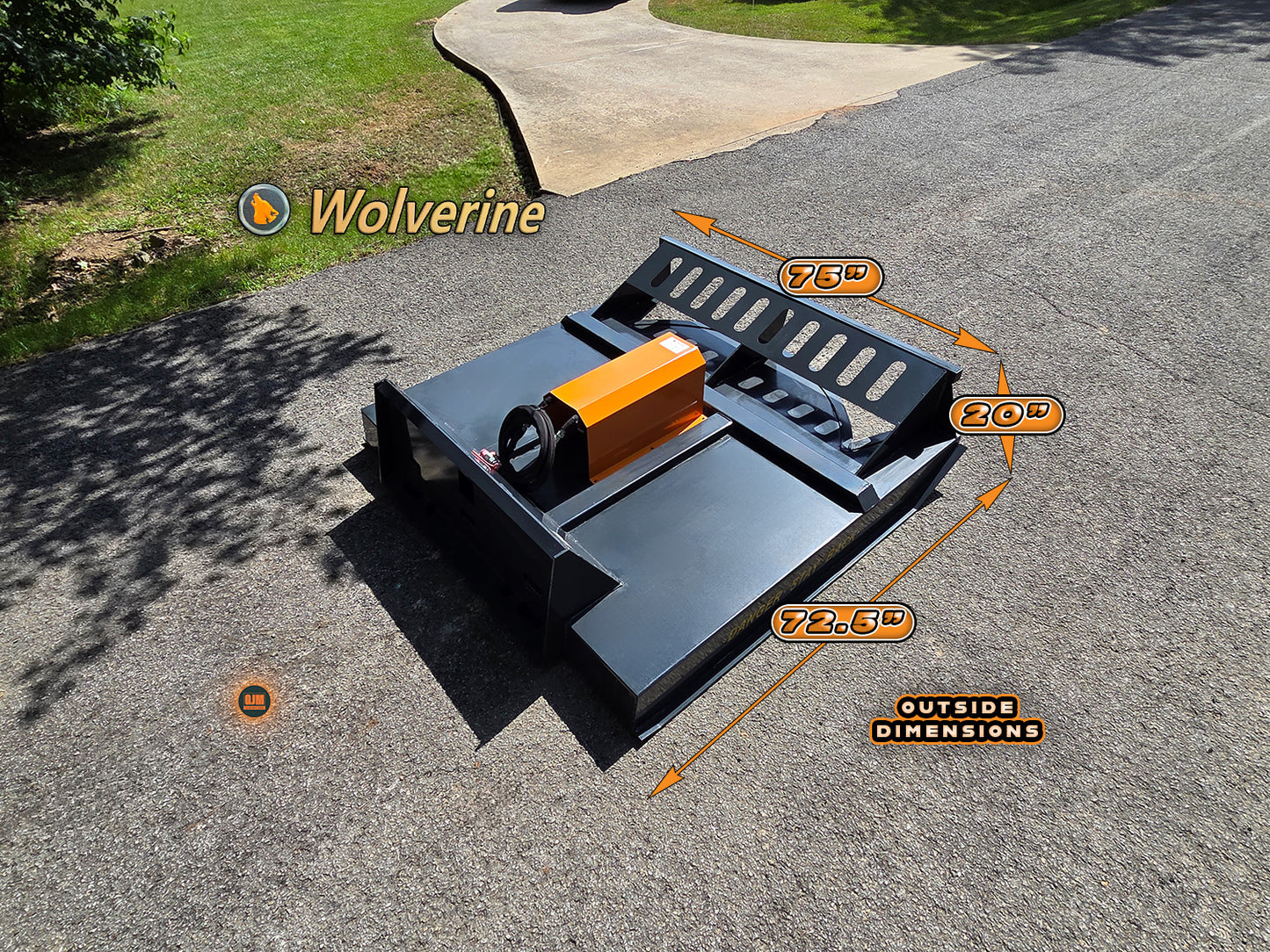 Wolverine BC-13-72W 66" Skid Steer Brush Cuttter