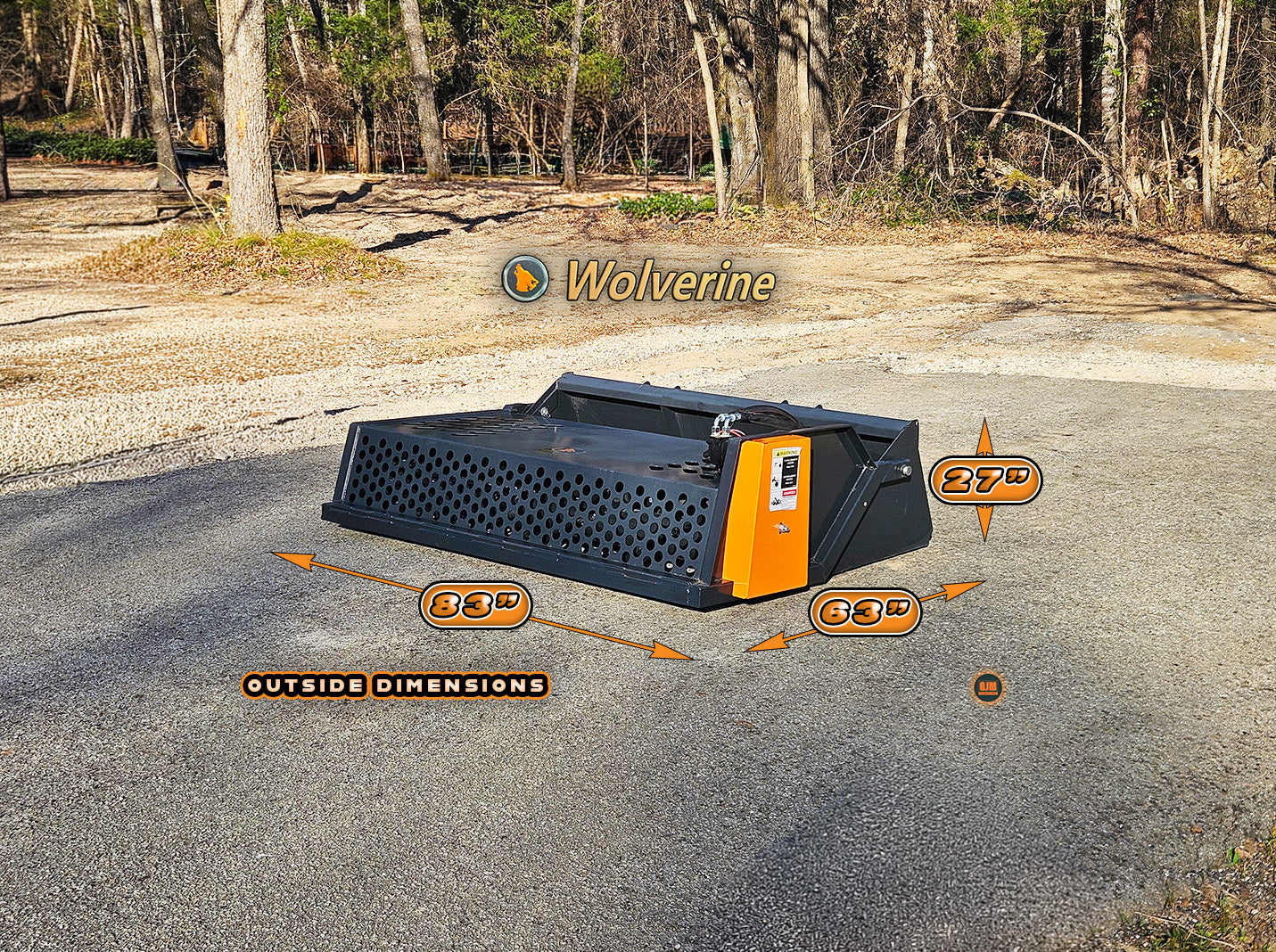 Wolverine RCR-12-84W 72" Skid Steer Rock Rake