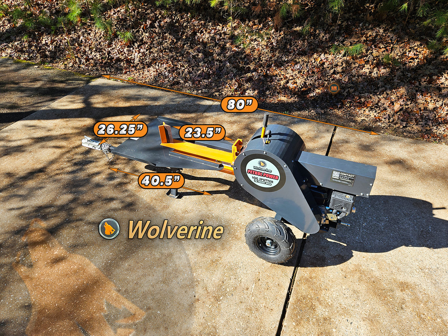 Wolverine 35 Ton 7hp Kinetic Log Splitter