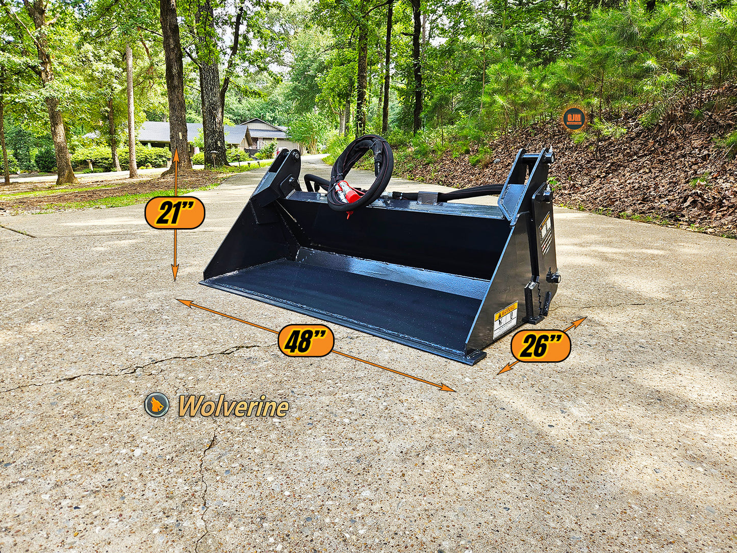Wolverine 48" Mini Skid Steer 4-n-1 Combination Bucket