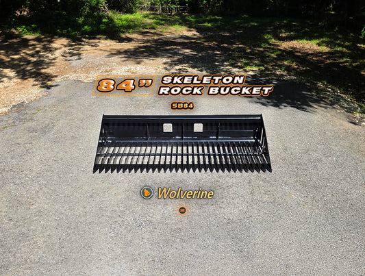 Wolverine SB84 84" Skeleton Rock Bucket