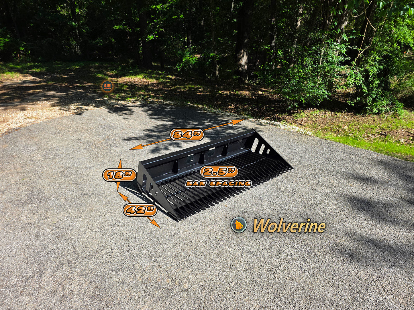 Wolverine SB84 84" Skeleton Rock Bucket